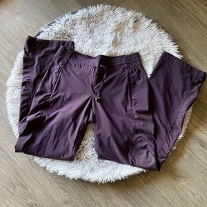 Athleta Plum Purple La Viva Adjustable Hiking Pant SZ 4